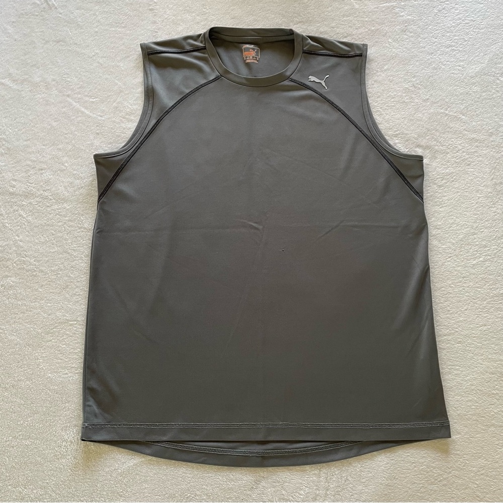 Puma Men's Gray Sleeveless Shirt